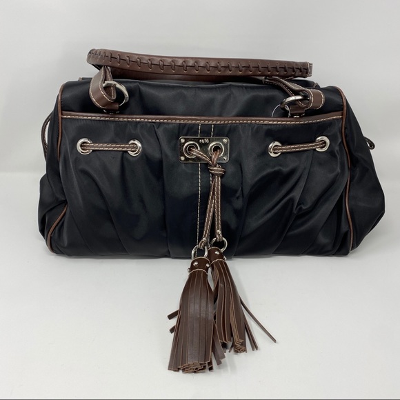 RAFE satin and leather shoulder bag NWT - Picture 12 of 14